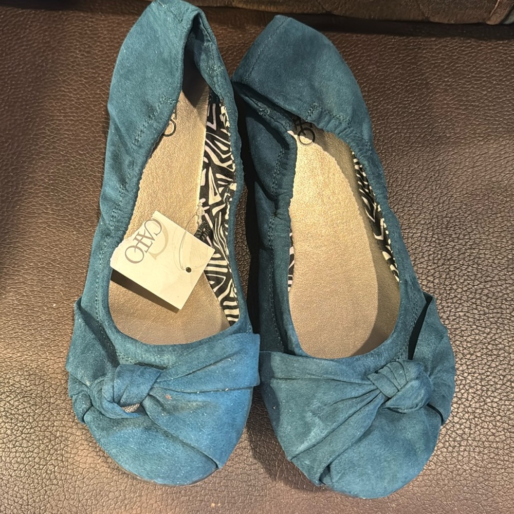 New with tags Cato deep teal size 7 ballerina flat shoes